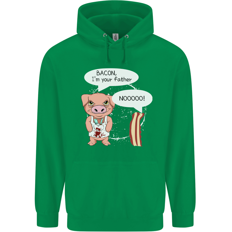 Bacon I'm Your Father Funny Food Diet Childrens Kids Hoodie Irish Green