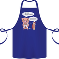 Bacon I'm Your Father Funny Food Diet Cotton Apron 100% Organic Royal Blue