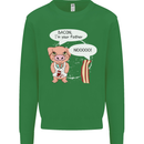 Bacon I'm Your Father Funny Food Diet Kids Sweatshirt Jumper Irish Green