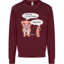 Bacon I'm Your Father Funny Food Diet Kids Sweatshirt Jumper Maroon