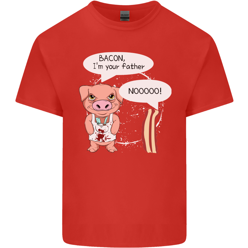Bacon I'm Your Father Funny Food Diet Kids T-Shirt Childrens Red