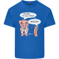Bacon I'm Your Father Funny Food Diet Kids T-Shirt Childrens Royal Blue