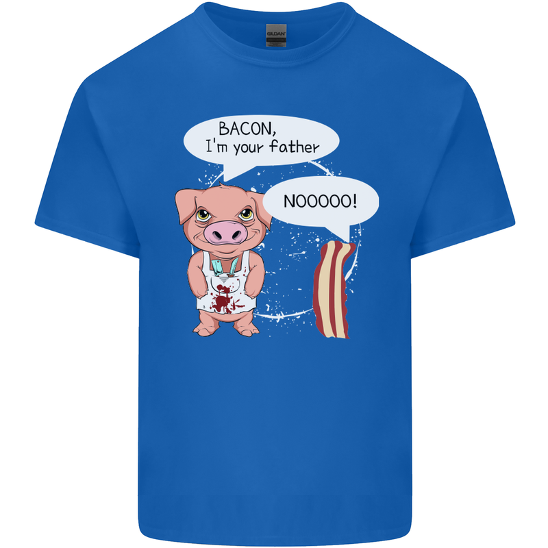 Bacon I'm Your Father Funny Food Diet Kids T-Shirt Childrens Royal Blue