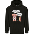 Bacon I'm Your Father Funny Food Diet Mens 80% Cotton Hoodie Black
