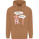 Bacon I'm Your Father Funny Food Diet Mens 80% Cotton Hoodie Caramel Latte