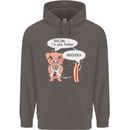Bacon I'm Your Father Funny Food Diet Mens 80% Cotton Hoodie Charcoal