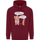 Bacon I'm Your Father Funny Food Diet Mens 80% Cotton Hoodie Maroon