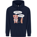 Bacon I'm Your Father Funny Food Diet Mens 80% Cotton Hoodie Navy Blue