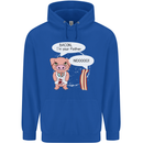 Bacon I'm Your Father Funny Food Diet Mens 80% Cotton Hoodie Royal Blue