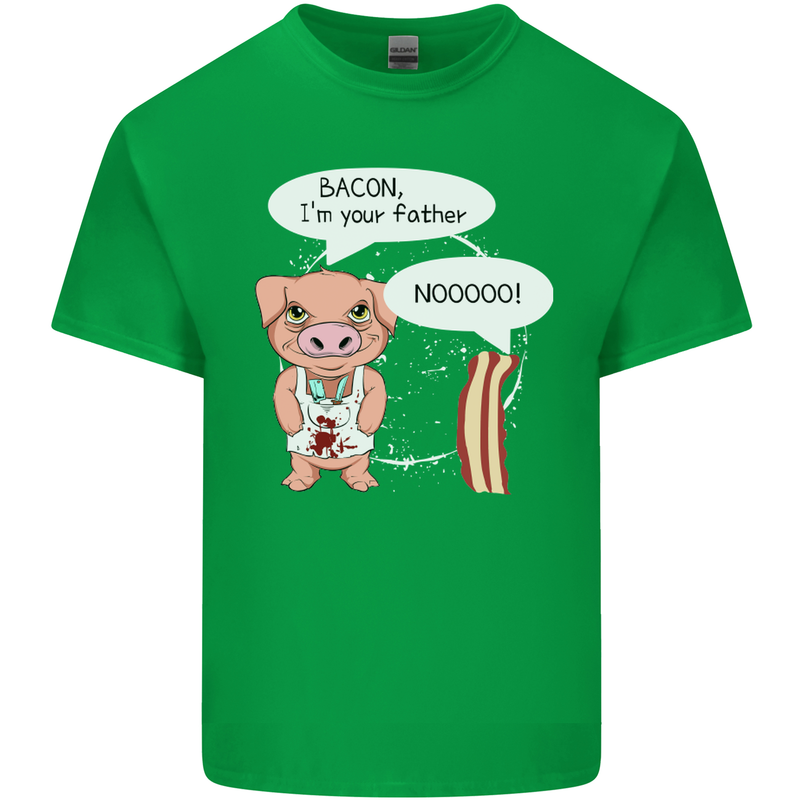 Bacon I'm Your Father Funny Food Diet Mens Cotton T-Shirt Tee Top Irish Green