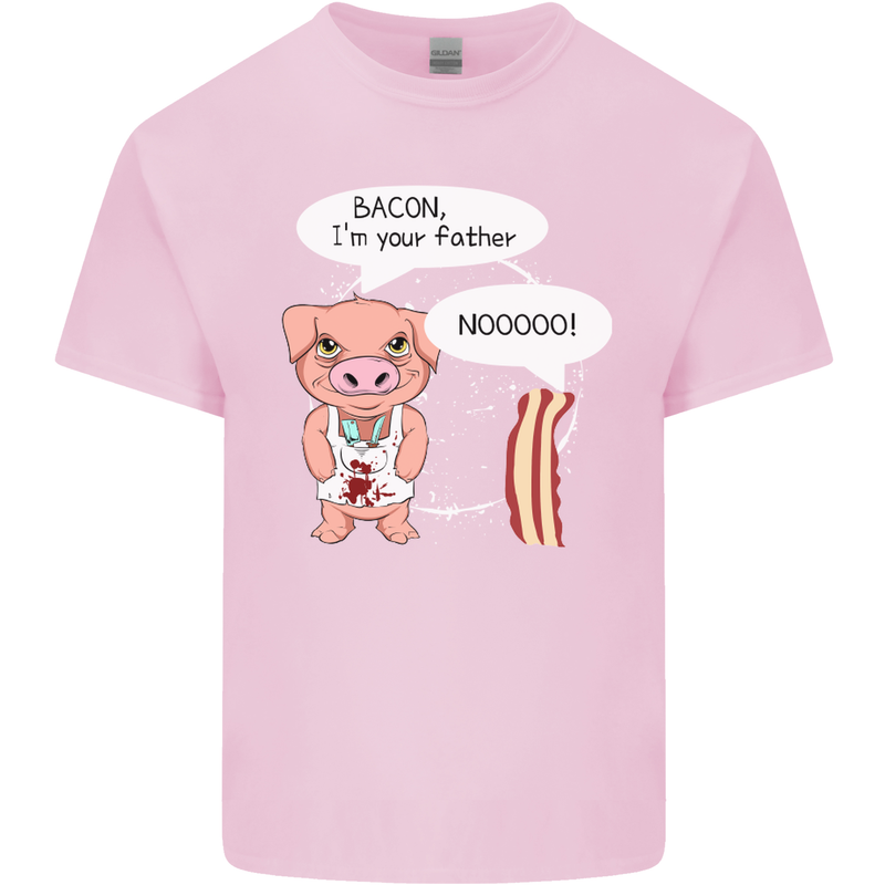 Bacon I'm Your Father Funny Food Diet Mens Cotton T-Shirt Tee Top Light Pink