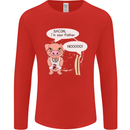 Bacon I'm Your Father Funny Food Diet Mens Long Sleeve T-Shirt Red