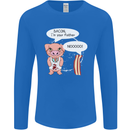 Bacon I'm Your Father Funny Food Diet Mens Long Sleeve T-Shirt Royal Blue