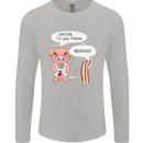Bacon I'm Your Father Funny Food Diet Mens Long Sleeve T-Shirt Sports Grey