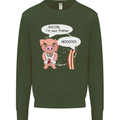 Bacon I'm Your Father Funny Food Diet Mens Sweatshirt Jumper Forest Green