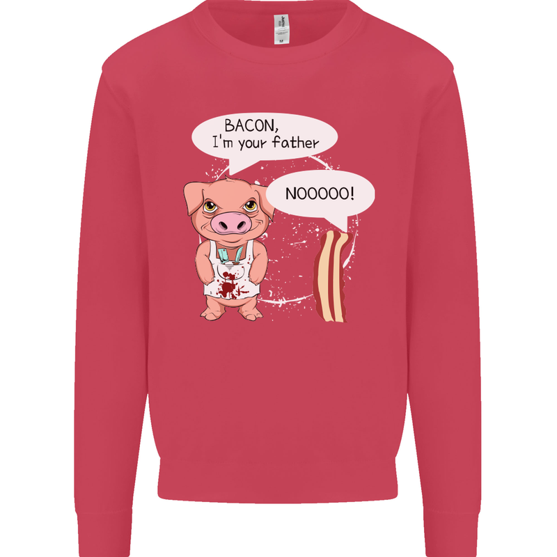 Bacon I'm Your Father Funny Food Diet Mens Sweatshirt Jumper Heliconia