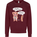 Bacon I'm Your Father Funny Food Diet Mens Sweatshirt Jumper Maroon