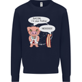 Bacon I'm Your Father Funny Food Diet Mens Sweatshirt Jumper Navy Blue