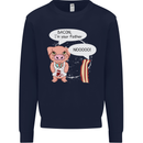 Bacon I'm Your Father Funny Food Diet Mens Sweatshirt Jumper Navy Blue