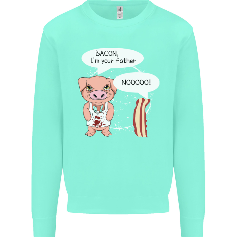 Bacon I'm Your Father Funny Food Diet Mens Sweatshirt Jumper Peppermint