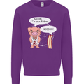 Bacon I'm Your Father Funny Food Diet Mens Sweatshirt Jumper Purple
