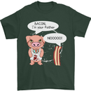 Bacon I'm Your Father Funny Food Diet Mens T-Shirt Cotton Gildan Forest Green