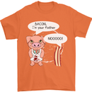 Bacon I'm Your Father Funny Food Diet Mens T-Shirt Cotton Gildan Orange