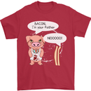 Bacon I'm Your Father Funny Food Diet Mens T-Shirt Cotton Gildan Red
