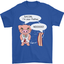 Bacon I'm Your Father Funny Food Diet Mens T-Shirt Cotton Gildan Royal Blue