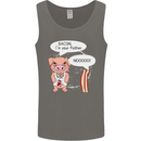 Bacon I'm Your Father Funny Food Diet Mens Vest Tank Top Charcoal