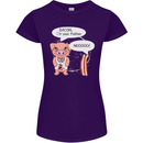Bacon I'm Your Father Funny Food Diet Womens Petite Cut T-Shirt Purple