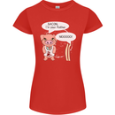 Bacon I'm Your Father Funny Food Diet Womens Petite Cut T-Shirt Red