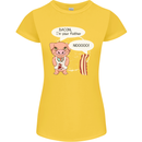 Bacon I'm Your Father Funny Food Diet Womens Petite Cut T-Shirt Yellow