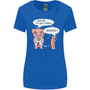 Bacon I'm Your Father Funny Food Diet Womens Wider Cut T-Shirt Royal Blue