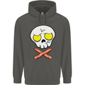 Bacon & Egg Skull & Crossbones Funny Childrens Kids Hoodie Storm Grey