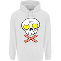Bacon & Egg Skull & Crossbones Funny Childrens Kids Hoodie White