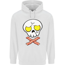 Bacon & Egg Skull & Crossbones Funny Childrens Kids Hoodie White