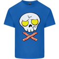 Bacon & Egg Skull & Crossbones Funny Kids T-Shirt Childrens Royal Blue