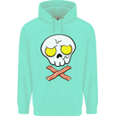 Bacon & Egg Skull & Crossbones Funny Mens 80% Cotton Hoodie Peppermint