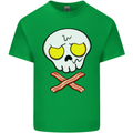 Bacon & Egg Skull & Crossbones Funny Mens Cotton T-Shirt Tee Top Irish Green