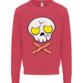Bacon & Egg Skull & Crossbones Funny Mens Sweatshirt Jumper Heliconia