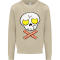 Bacon & Egg Skull & Crossbones Funny Mens Sweatshirt Jumper Sand