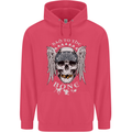 Bad 2 the Bone Biker Skull Angel Motorcycle Childrens Kids Hoodie Heliconia