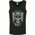 Bad 2 the Bone Biker Skull Angel Motorcycle Mens Vest Tank Top Black