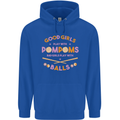 Bad Girls Play With Pool Balls 9-Ball Childrens Kids Hoodie Royal Blue