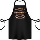 Bad Girls Play With Pool Balls 9-Ball Cotton Apron 100% Organic Black