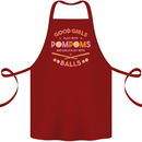 Bad Girls Play With Pool Balls 9-Ball Cotton Apron 100% Organic Maroon