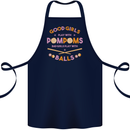 Bad Girls Play With Pool Balls 9-Ball Cotton Apron 100% Organic Navy Blue
