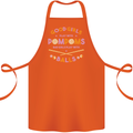 Bad Girls Play With Pool Balls 9-Ball Cotton Apron 100% Organic Orange