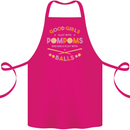 Bad Girls Play With Pool Balls 9-Ball Cotton Apron 100% Organic Pink